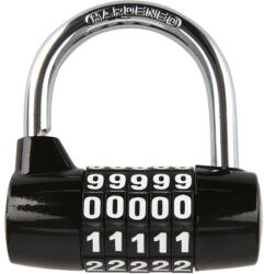 Oxford Lacăt Oxford cu 5 cifre, profil U, negru (AIM005-507)