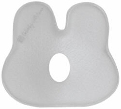 KikkaBoo párna - laposfejűség elleni memóriahabos ergonomikus Airknit nyuszi szürke - babamarket