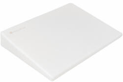 KikkaBoo párna - reflux ellen ék alakú memóriahabos Airknit fehér - babamarket