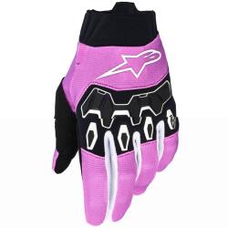 Alpinestars Mănuși motocross Alpinestars Stella Full Bore V2 pentru femei, alb-roz fluo-negru (AIM172-0291)