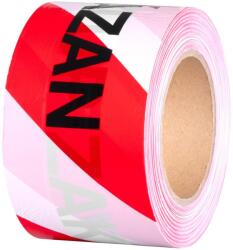 Strend Pro Szalag Strend Pro, 80 mm, H-250 m, figyelmeztető, piros/fehér, Cseh "VSTUP ZAKÁZÁN" felirattal