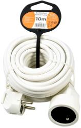 Solight Hosszabbítókábel tengelykapcsoló 1Z - 10m, fehér
