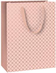 STEWO ajándéktasak (23x13x30 cm) púder, fényes geometriai mintás, (2544513626)