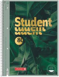  106792823 Baier Brunnen spirálfüzet, A4, vonalas, 90g/m2, 80lap, Jungle Gold, Premium Student (106792823)