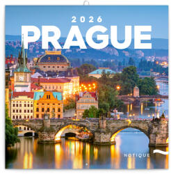 Realsystem Falinaptár képes lemeznaptár 300x300mm, Prague Realsystem 2026 - vegyesbolt
