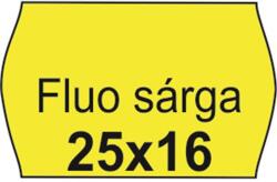  Árazószalag, 25x16 FLUO citrom, 10tek/cs (5998377100247)