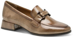 Marco Tozzi női taupe barna lakk mokaszin 24250-45-341 07670