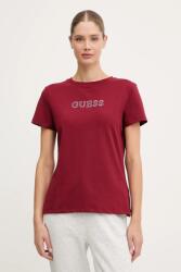 Guess t-shirt BRIANA narancssárga, V3BI11 J1314 - burgundia S