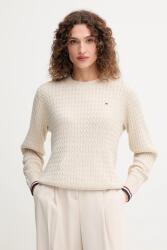 Tommy Hilfiger pamut pulóver könnyű, bézs, WW0WW44993 - bézs XL - answear - 52 990 Ft