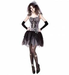Widmann Costum mireasa schelet horror (WID0758) Costum bal mascat copii