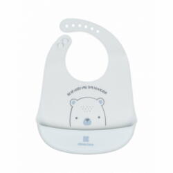  Kikkaboo előke szilikon Bear with Me - Kék