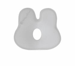 KikkaBoo párna - laposfejűség elleni memóriahabos ergonomikus Airknit - nyuszi szürke