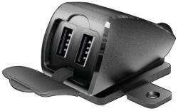 LAMPA USB-Fix Trek 2 esőálló dupla USB töltő - 12/24 V, 5400 mA