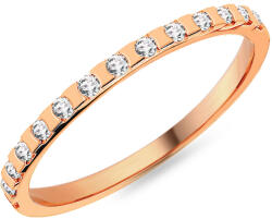  Női jegygyűrű cirkóniával 1, 5 mm, rózsaszín arany IZKR024R-F-CZ