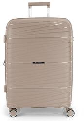 Gabol KIBA bézs négykerekű bővíthető közepes bőrönd GA-1220M