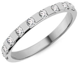 Női jegygyűrű moissanittal 2, 2 mm, fehérarany IZKR027A-F-MS