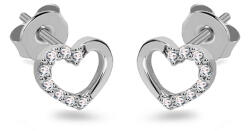 Heratis Forever Fehér arany beszúrós fülbevaló Szívecske IZ22005A