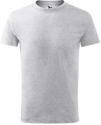 MALFINI Classic New Gyermek póló - Világosszürke melírozott | 122 cm (6 éves) (1350309)