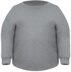 Miners Mate supersize Extra méretű kapucni nélküli pulóver unisex - Szürke melírozott | 7XL (MYS511-1000386178)