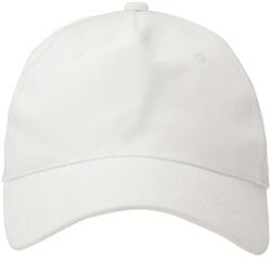 Neutral 5 paneles sildes sapka organikus Fairtrade biopamutból - Fehér (NE-O93090-1000329728)