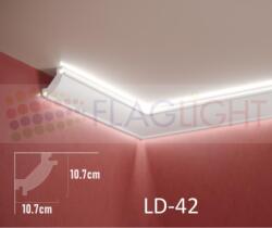  Ld-42 Декоративен профил за скрито led осветление ► 2метра (ld42)