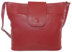  Piros bőr női táska (2404-02 RED)