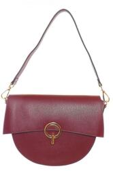  Bordó bőr női táska (24-12-1 RED)