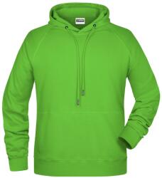 Daiber Hanorac pentru bărbați cu glugă din bumbac bio 8024 - Limo verde | 4XL (8024-1782982)