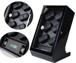  Lakkfekete Színű Lakkozott Fa óraforgató 12 órának