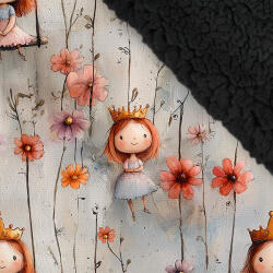 Takoy Téli softshell fekete színű sherpa (báránybunda) anyaggal prémium 20000 / 10000 vörös hajú hercegnő