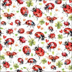 Ambiente Ladybug flight papírszalvéta 33x33cm, 20db-os