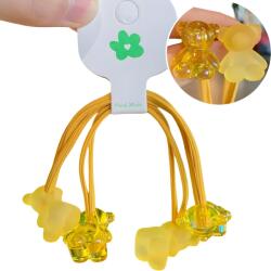 HARAHU Elastice de păr BE-38324 - Galben KP38324