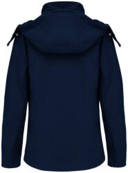 Kariban Női kapucnis softshell dzseki, Kariban KA414, Navy-4XL (ka414nv-4xl)