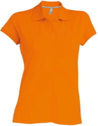 Kariban Női rövid ujjú galléros piké póló, Kariban KA242, Orange-S (ka242or-s)