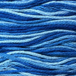  Ispe osztott hímzőfonal 8m színátmenetes 019 - Kék