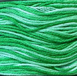 Ispe osztott hímzőfonal 8m színátmenetes 014 - Világoszöld