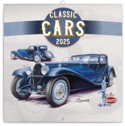 Realsystem Falinaptár képes lemeznaptár 300x300mm, Classic Cars Realsystem 2026 (6097-CC) - veryjet