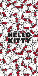  Hello Kitty Red Bows fürdőlepedő, strand törölköző 70x140cm (JFK040362)