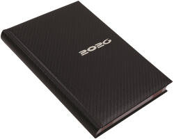 Realsystem Határidőnapló Carbon A/5, napi fehér lapokkal kék Realsystem 2026 (5321-84) - iroda-ellatas