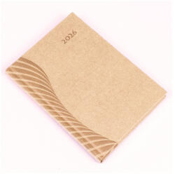 Realsystem Határidőnapló Amigo A/5, napi fehér lapokkal drapp Realsystem 2026 (5321-56) - iroda-ellatas