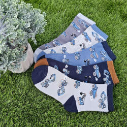 Aura Via Fiú pamut zokni szett markoló mintás - 5 pár/cs 32-35 97582