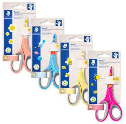 STAEDTLER Olló, iskolai, 14 cm, STAEDTLER "Noris 965", vegyes színek (965 14P BK) - iroszer24