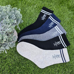 Aura Via Fiú sportos bordás tetejű mackó mintás zokni - 5 pár/szett 28-31 97588