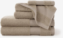 Goldea bambuszszálas törölköző és fürdőlepedő - szürkésbarna 30 x 50 cm