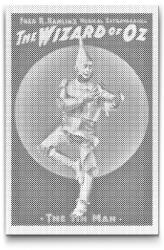  PontPöttyöző - Oz, a nagy varázsló Méret: 40x60cm, Keretezés: Keret nélkül (csak a vászon), Szín: Fekete