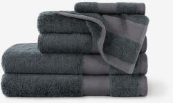 Goldea bambuszszálas törölköző és fürdőlepedő - antracitszínű 70 x 140 cm