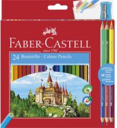 Faber-Castell Creioane colorate 24 culori + 3 culori/set ECO FABER-CASTELL (FC110324)