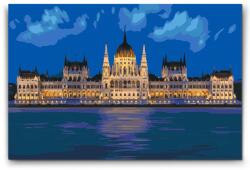  Festés számok szerint - Magyar Parlament Méret: 40x60cm, Keretezés: Kartonlemezen