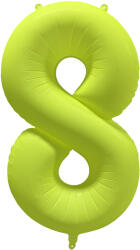 Amscan Balon folie cu numărul 8 - Galben neon 86 cm