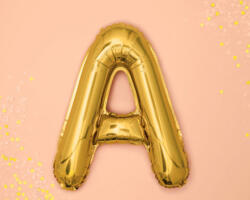  A betű arany lufi